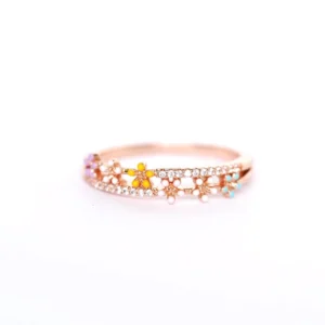 Panlandwoo - Cincin Rhodium Wanita Florence Adjustable