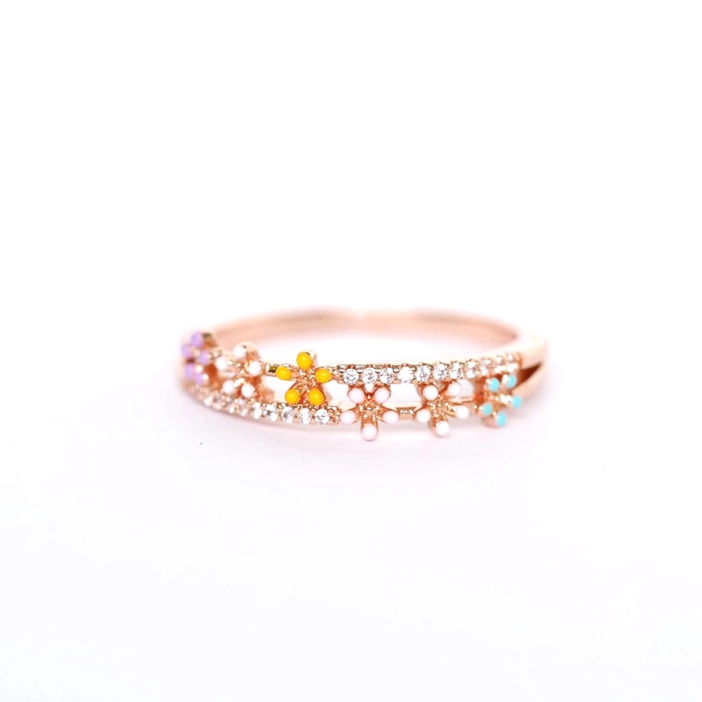 Panlandwoo - Cincin Rhodium Wanita Florence Adjustable
