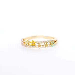 Panlandwoo - Cincin Rhodium Wanita Florence Adjustable - Gambar 4