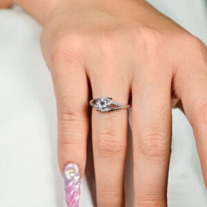 Panlandwoo - Cincin Rhodium Wanita Monroe - Gambar 4