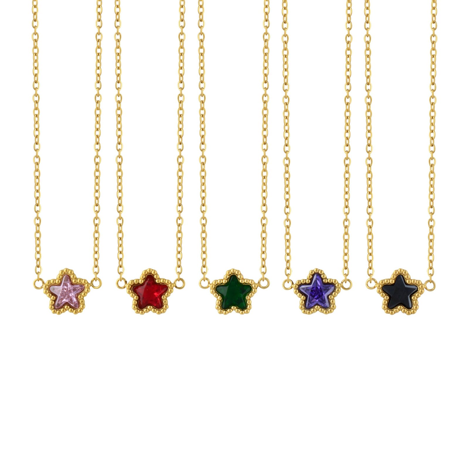 Panlandwoo - Kalung Stainless Wanita Star Of The Sea Adjustable - Gambar 2
