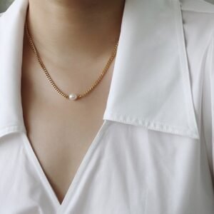 Alternative view of Panlandwoo - Kalung Choker Titanium Wanita Latina Adjustable