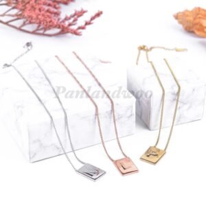 Alternative view of Panlandwoo - Kalung Huruf Stainless Wanita Call My Name Adjustable