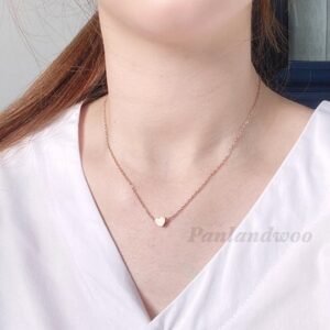 Alternative view of Panlandwoo - Kalung Titanium Wanita Mini Heart Adjustable