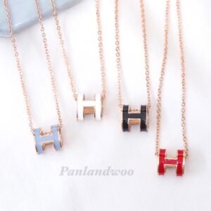 Alternative view of Panlandwoo - Kalung Stainless Wanita H Adjustable