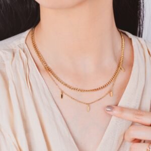 Alternative view of Panlandwoo - Kalung Stainless Wanita Duo Primaya Adjustable