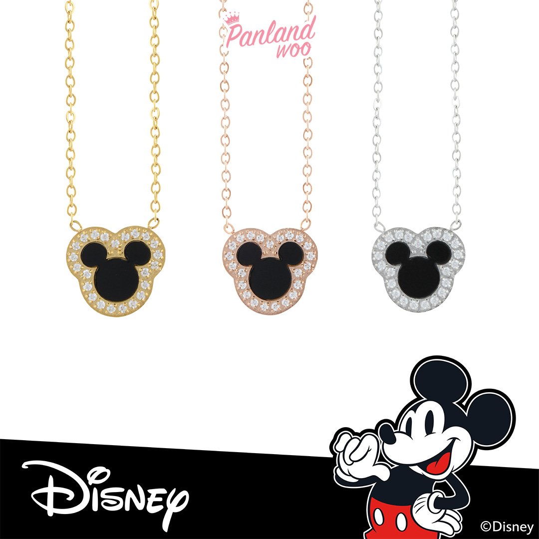 Panlandwoo - Mickey & Minnie Mouse Collection - Kalung Titanium Wanita All Night Sky Adjustable - Gambar 2