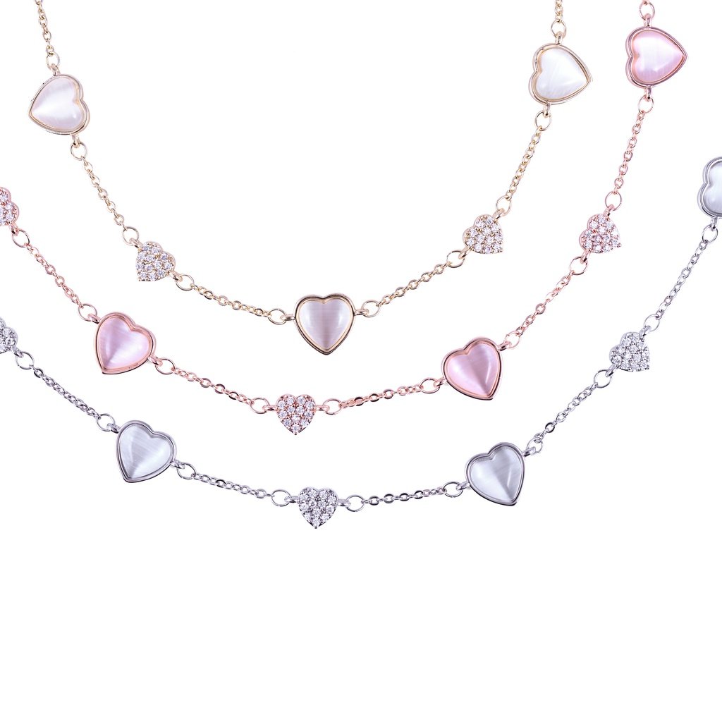 Panlandwoo - Gelang Tangan Rhodium Wanita Suka Adjustable - Gambar 7