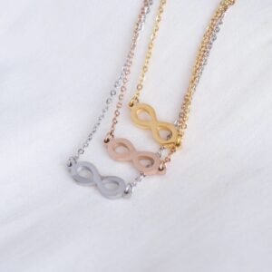 Alternative view of Panlandwoo - Kalung Titanium Wanita Infinity Adjustable