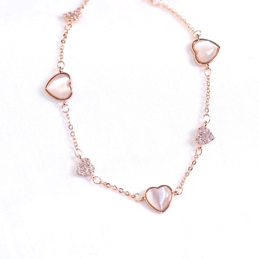 Panlandwoo - Gelang Tangan Rhodium Wanita Suka Adjustable