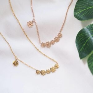 Alternative view of Panlandwoo - Kalung Titanium Wanita Flora Adjustable