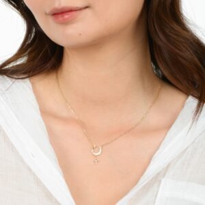 Alternative view of Panlandwoo - Kalung Rhodium Wanita Abelone Adjustable