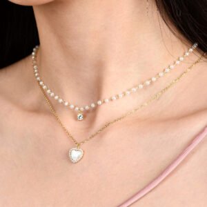 Alternative view of Panlandwoo - Kalung Choker Rhodium Wanita Summer Love Adjustable