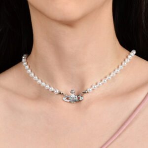 Alternative view of Panlandwoo - Kalung Choker Rhodium Wanita Vanessa Adjustable