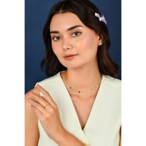 Alternative view of Panlandwoo - Kalung Choker Titanium Wanita Vidia Adjustable