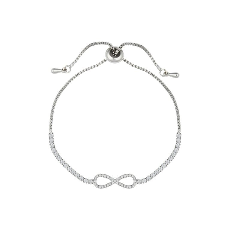 Gelang Infinity silver dengan mekanisme serut