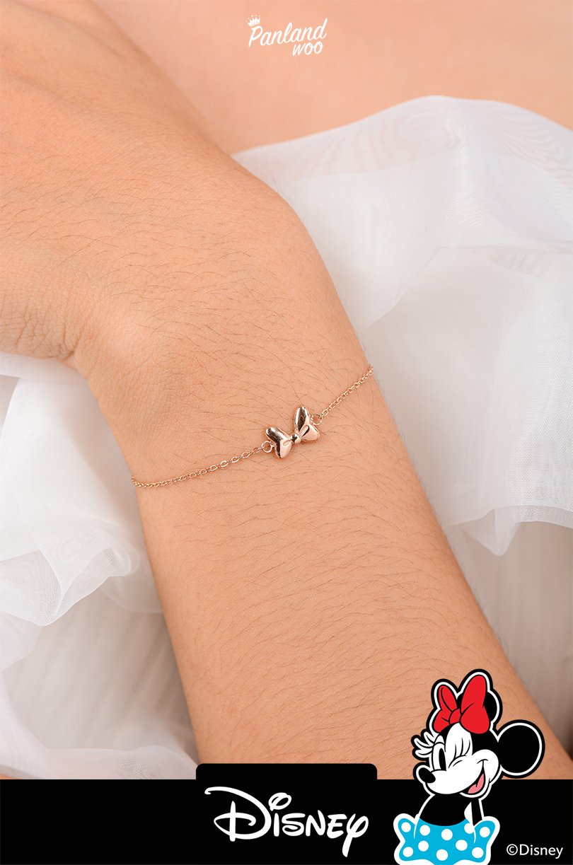 Panlandwoo - Mickey & Minnie Mouse Collection - Gelang Tangan Titanium Wanita Elida Adjustable - Gambar 4