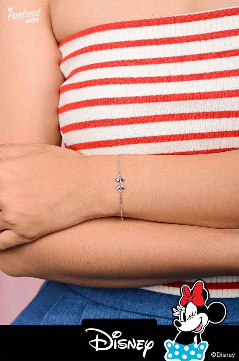Panlandwoo - Mickey & Minnie Mouse Collection - Gelang Tangan Titanium Wanita Elida Adjustable - Gambar 7