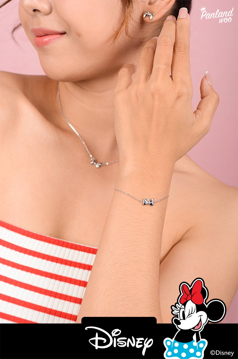 Panlandwoo - Mickey & Minnie Mouse Collection - Gelang Tangan Titanium Wanita Elida Adjustable - Gambar 6