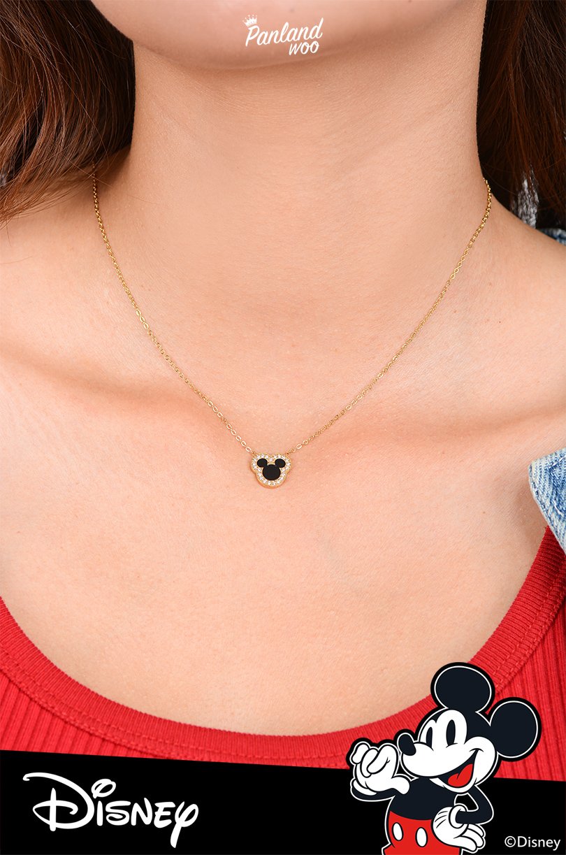 Panlandwoo - Mickey & Minnie Mouse Collection - Kalung Titanium Wanita All Night Sky Adjustable - Gambar 5
