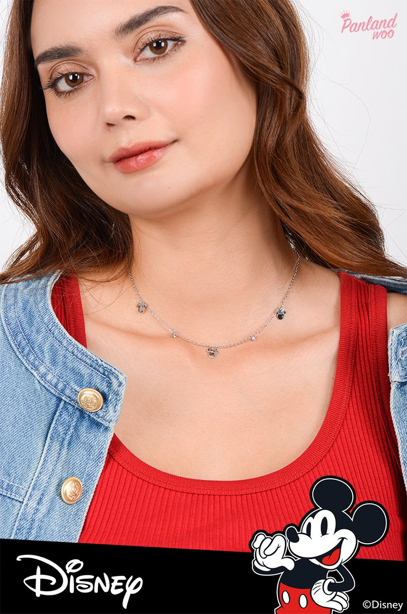 Panlandwoo - Mickey & Minnie Mouse Collection - Kalung Titanium Wanita Linetta Adjustable - Gambar 6