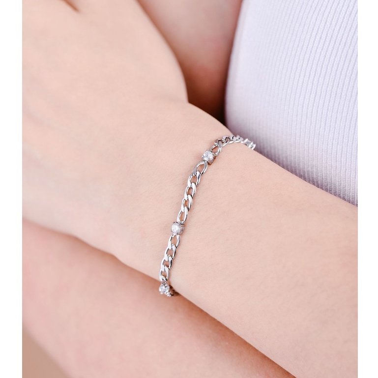 Panlandwoo - Gelang Tangan Stainless Wanita Lexie Adjustable - Gambar 5