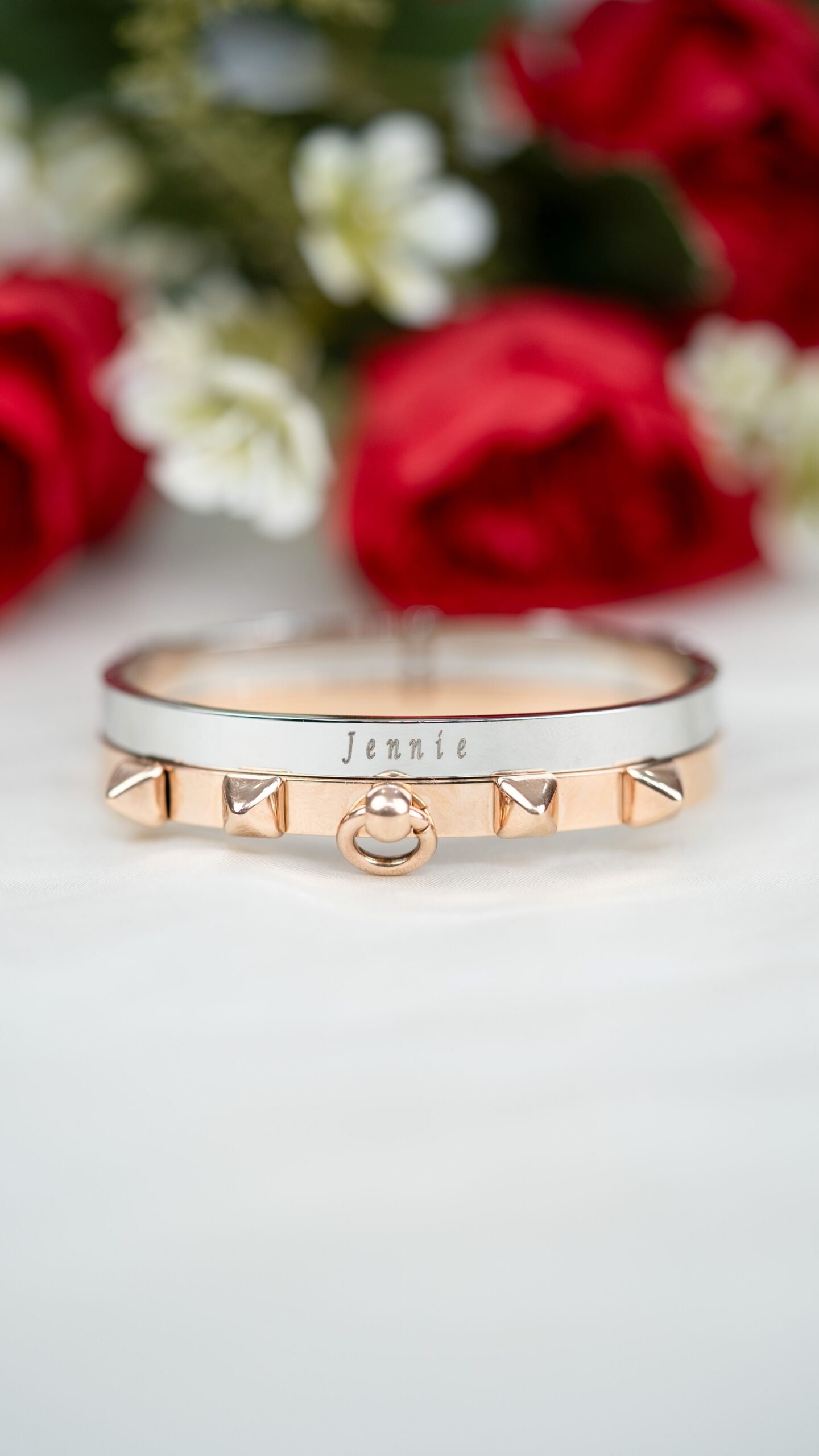 Panlandwoo - Gelang Bangle Titanium Wanita Lock Me - Gambar 7