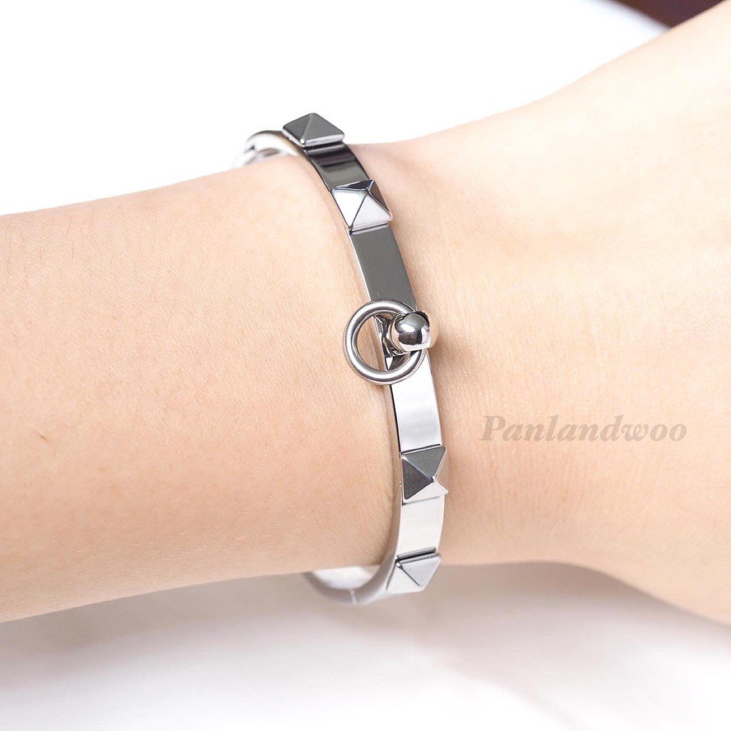 Panlandwoo - Gelang Bangle Titanium Wanita Lock Me - Gambar 8