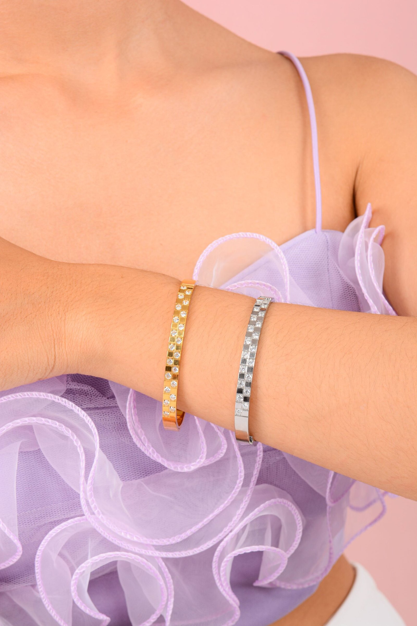 Panlandwoo - Gelang Bangle Titanium Wanita Hagar - Gambar 9