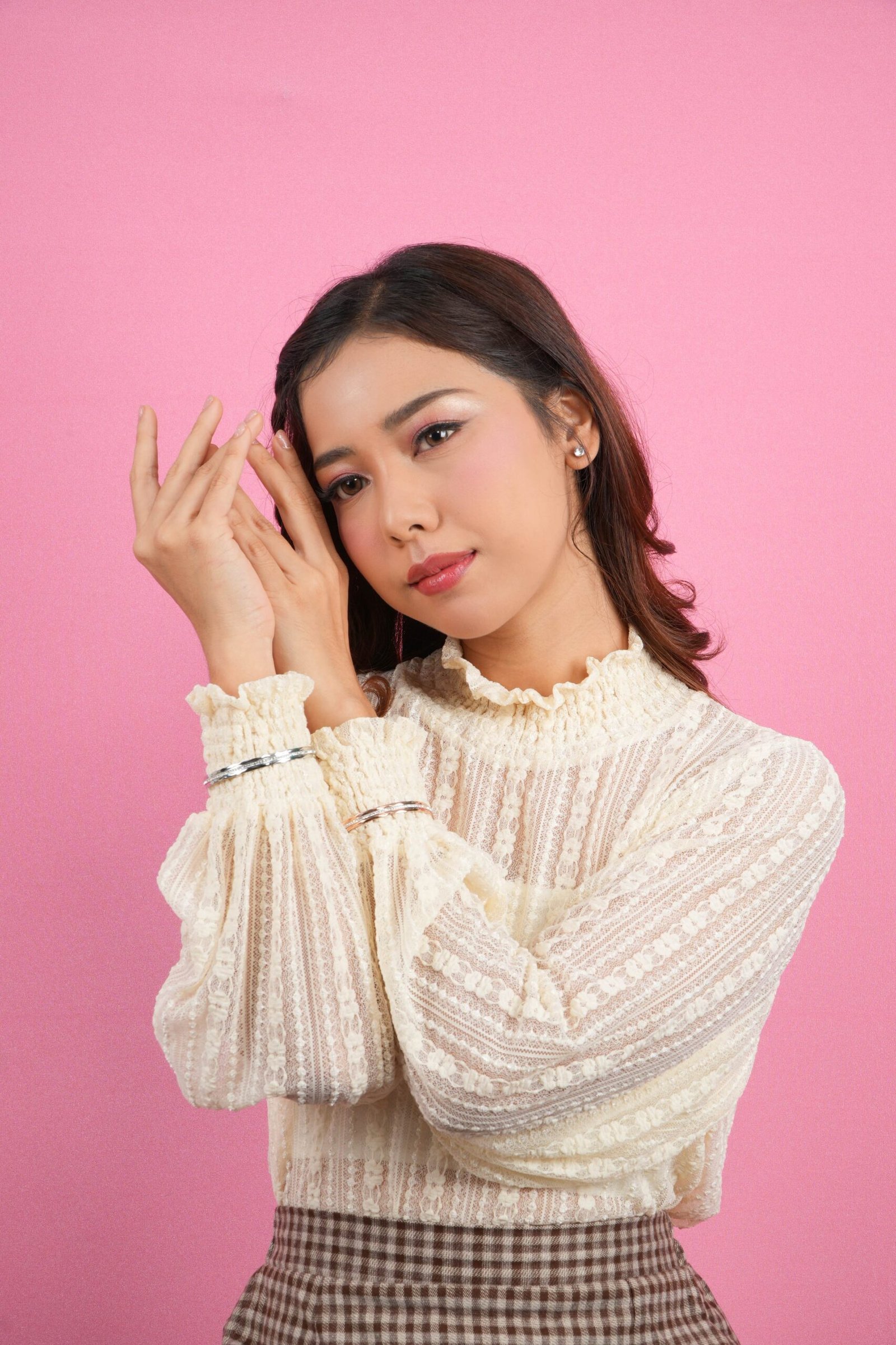 Panlandwoo - Gelang Bangle Set Titanium Wanita Paisley - Gambar 3