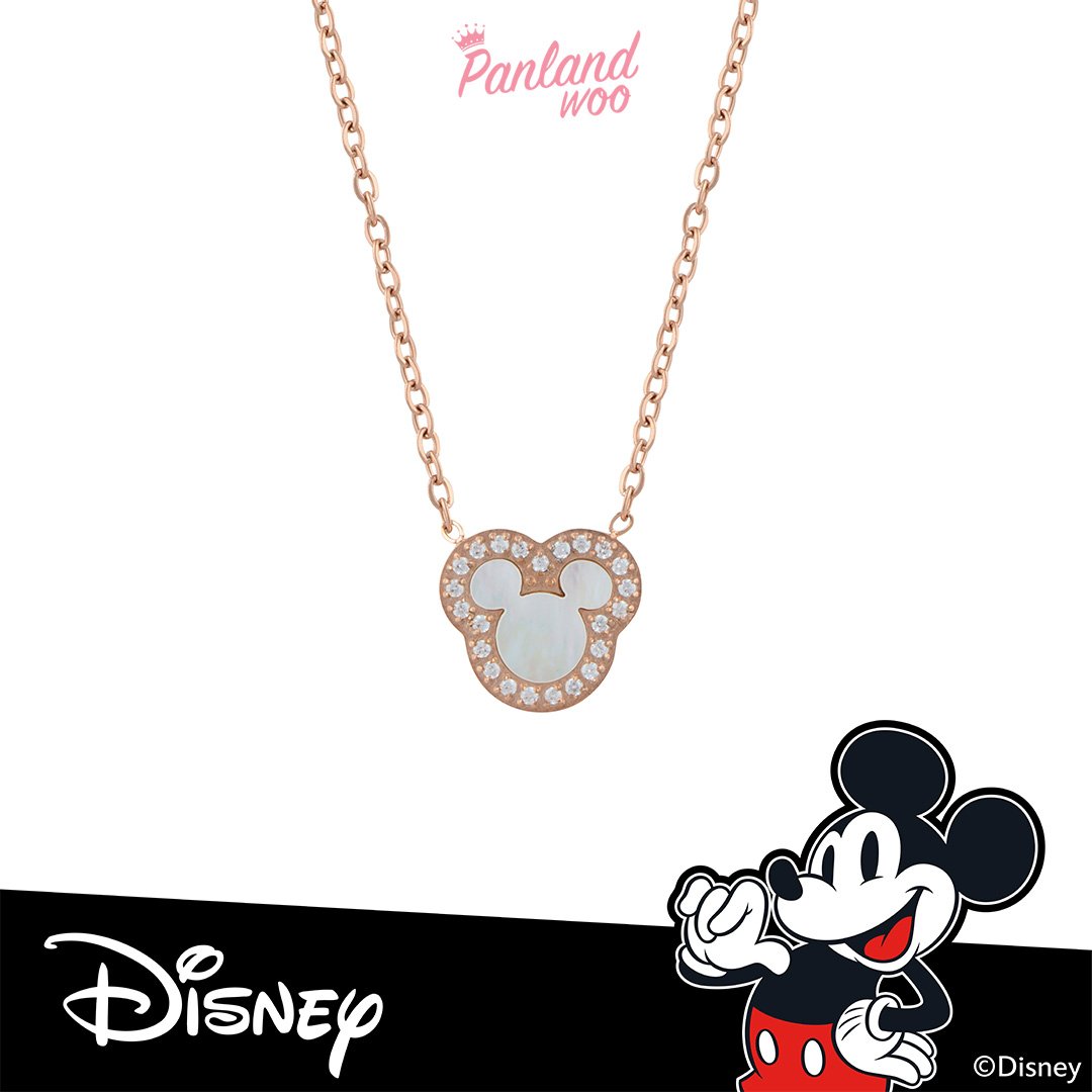 Panlandwoo - Mickey & Minnie Mouse Collection - Kalung Titanium Wanita Elteha Adjustable - Gambar 4
