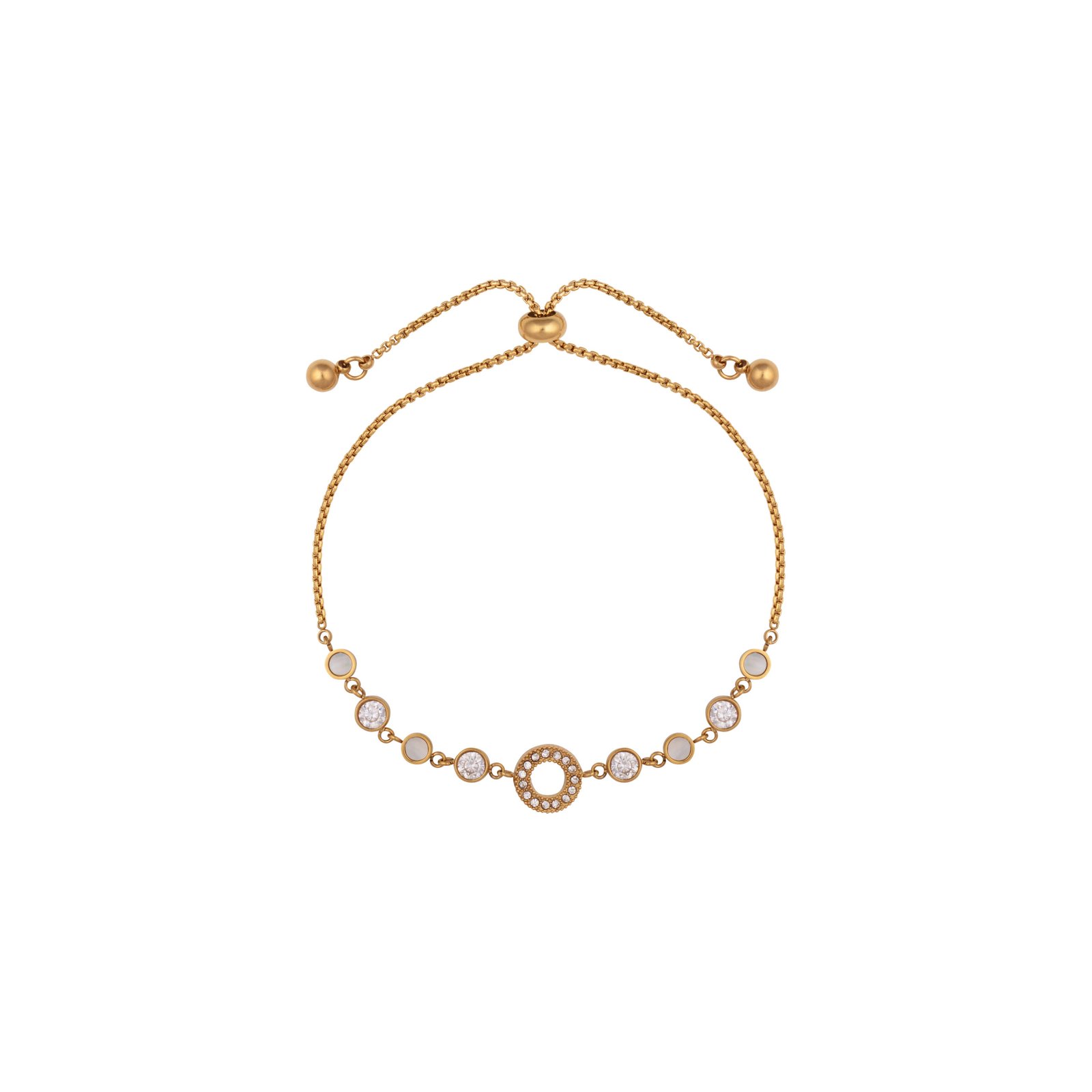 Panlandwoo - Gelang Serut Titanium Wanita Chiara Adjustable