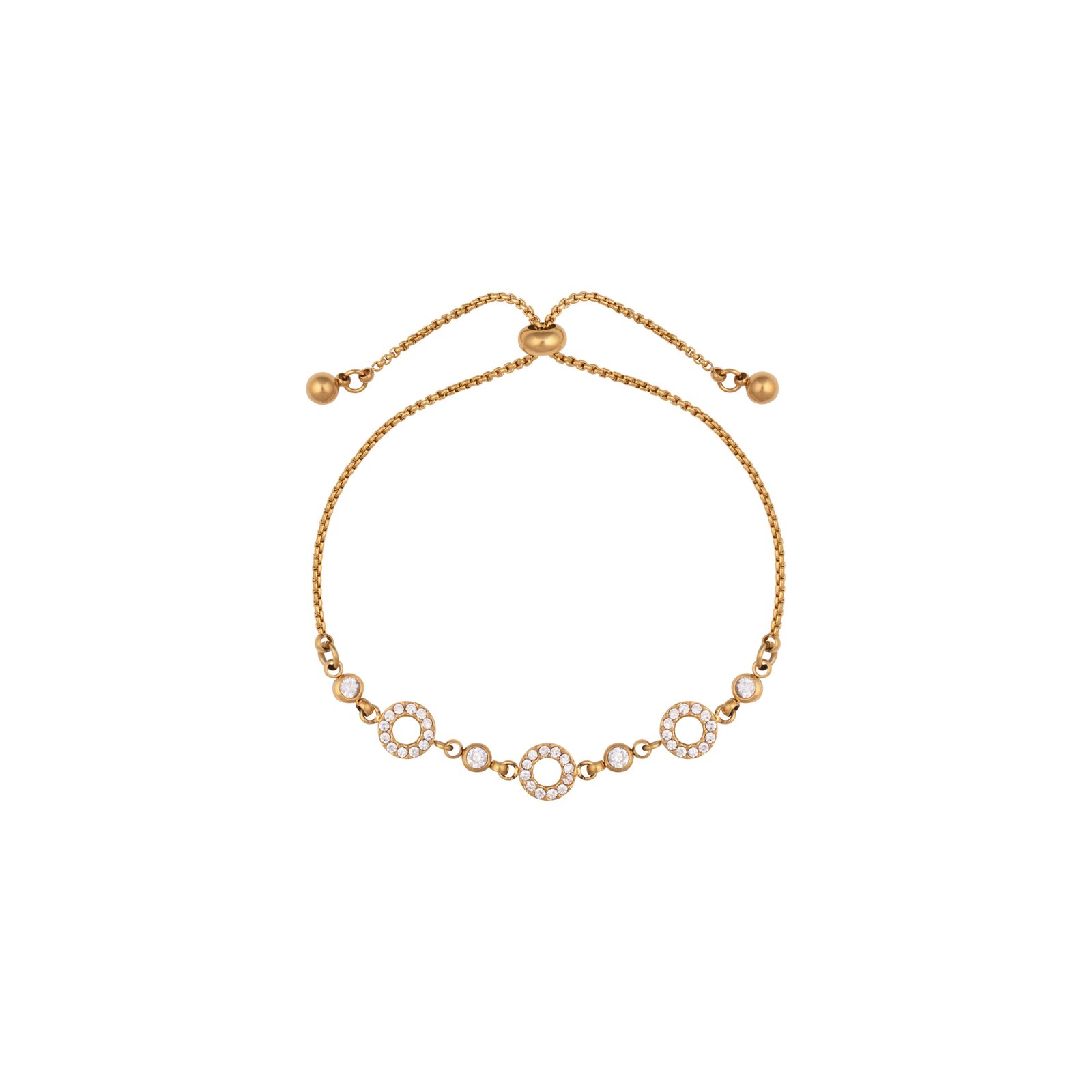 Panlandwoo - Gelang Serut Titanium Wanita Caruso Adjustable