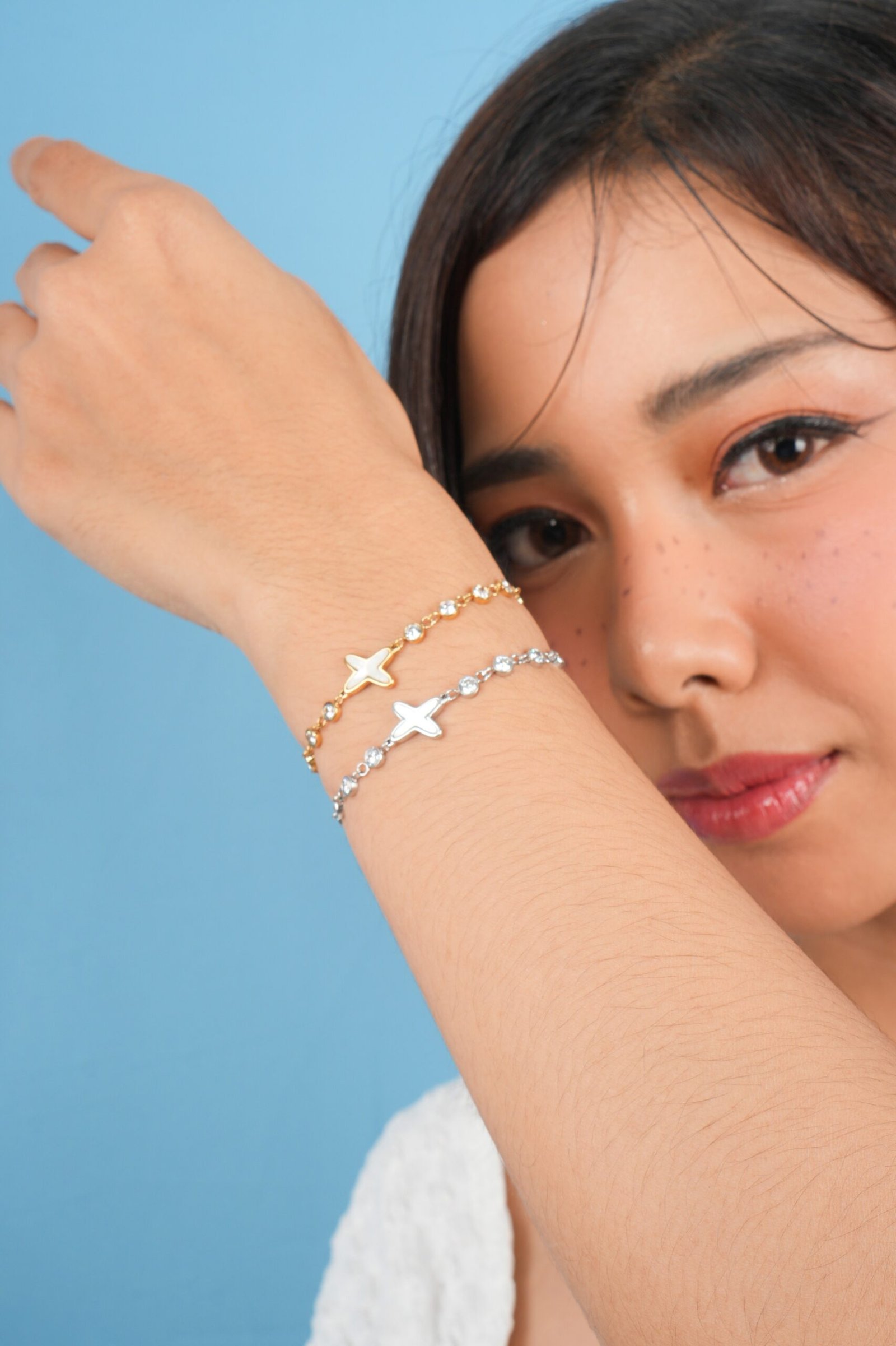 Panlandwoo - Gelang Serut Titanium Wanita Cinzia Adjustable - Gambar 2