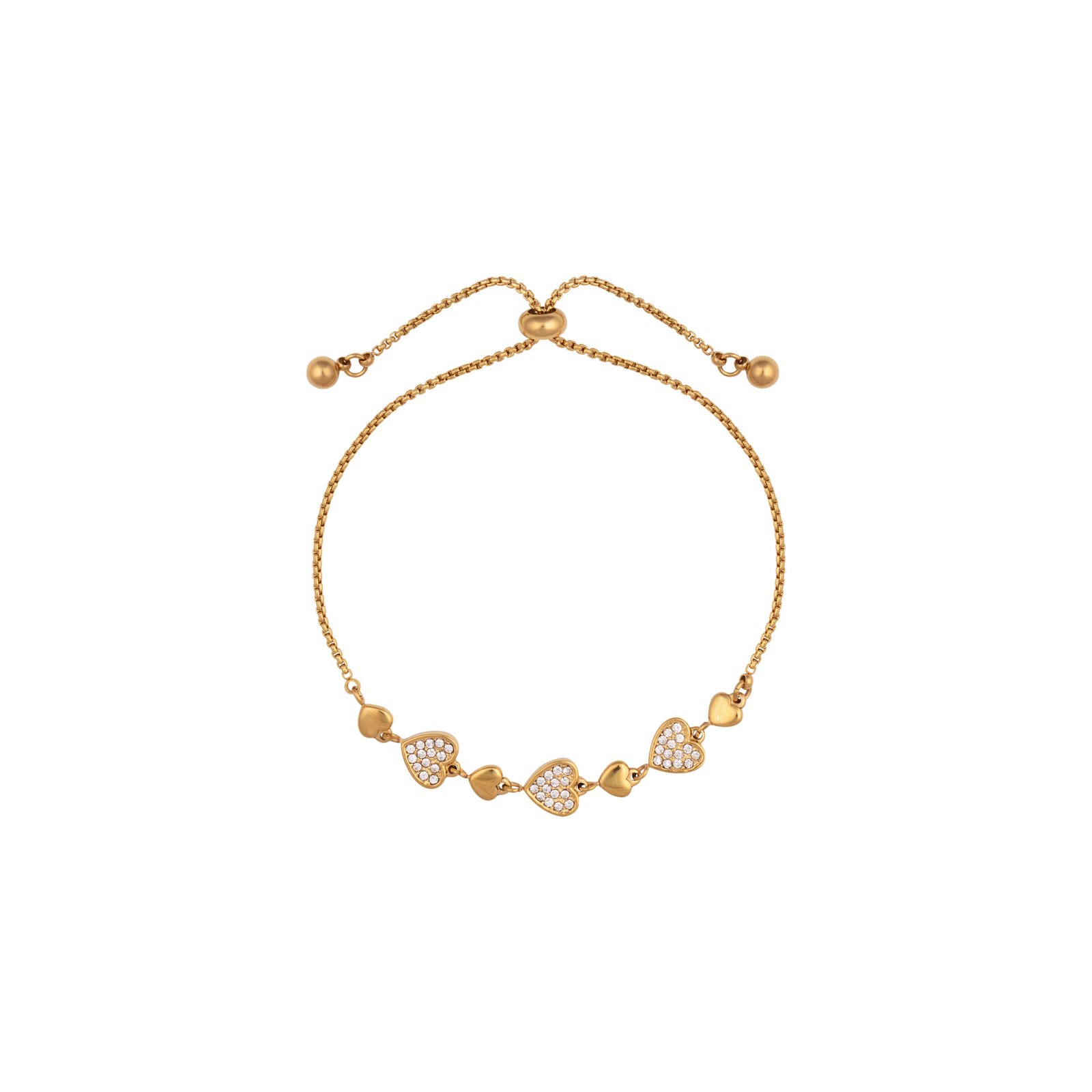 Panlandwoo - Gelang Serut Titanium Wanita Fellini Adjustable