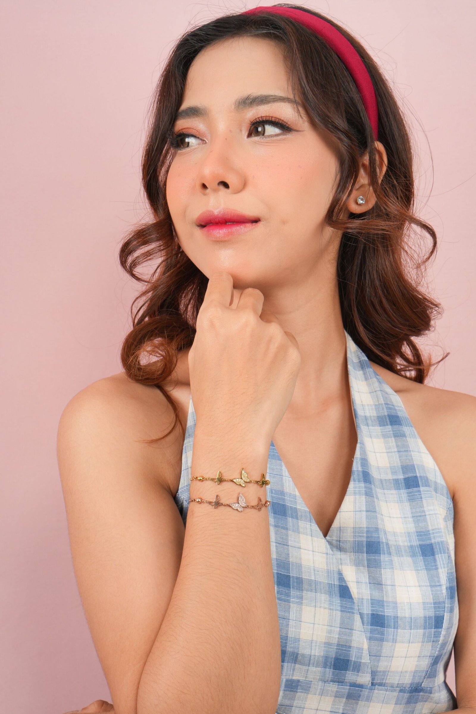 Panlandwoo - Gelang Serut Titanium Wanita Parmida Adjustable - Gambar 5