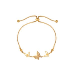 Panlandwoo - Gelang Serut Titanium Wanita Parmida Adjustable