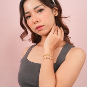 Alternative view of Panlandwoo - Gelang Serut Titanium Wanita Sherin Adjustable