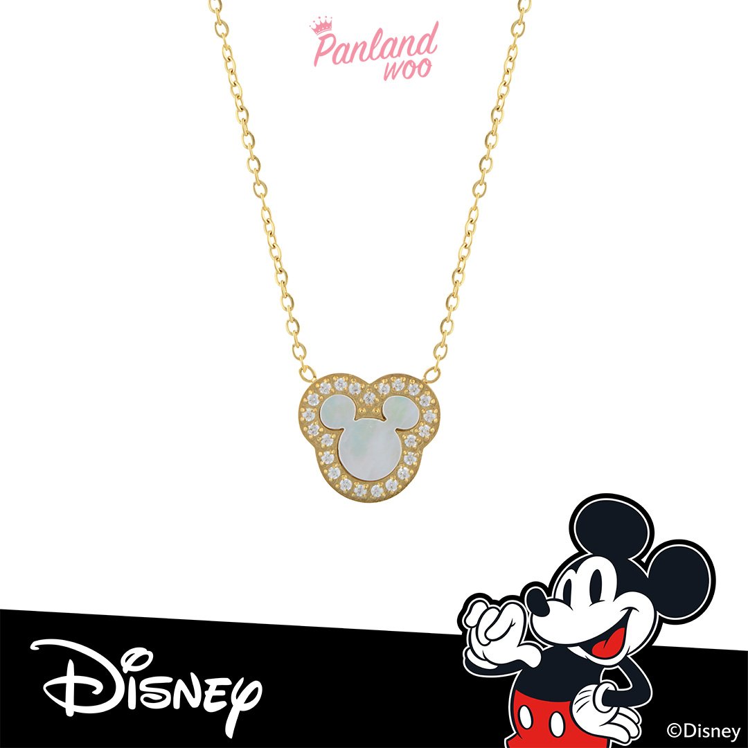Panlandwoo - Mickey & Minnie Mouse Collection - Kalung Titanium Wanita Elteha Adjustable