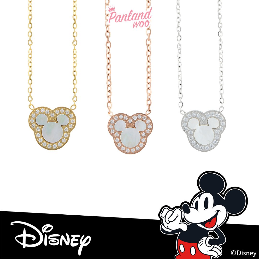 Panlandwoo - Mickey & Minnie Mouse Collection - Kalung Titanium Wanita Elteha Adjustable - Gambar 2