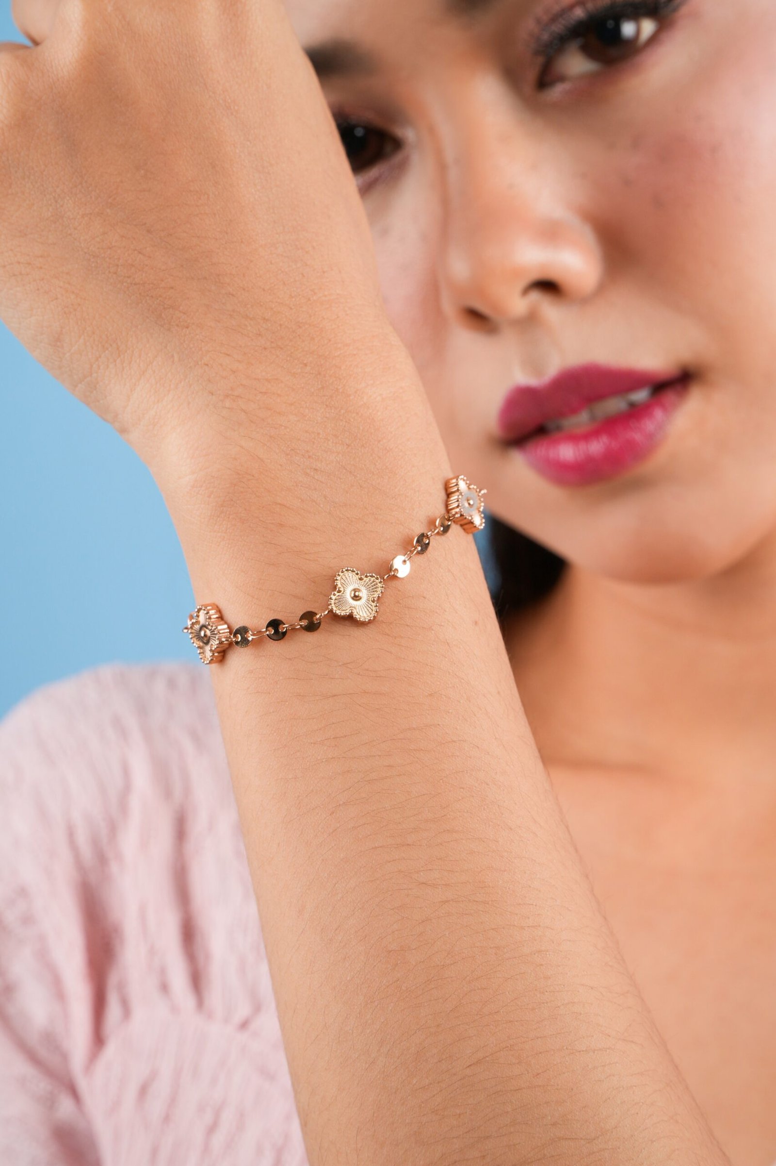 Panlandwoo - Gelang Tangan Titanium Wanita Jojo Adjustable - Gambar 5