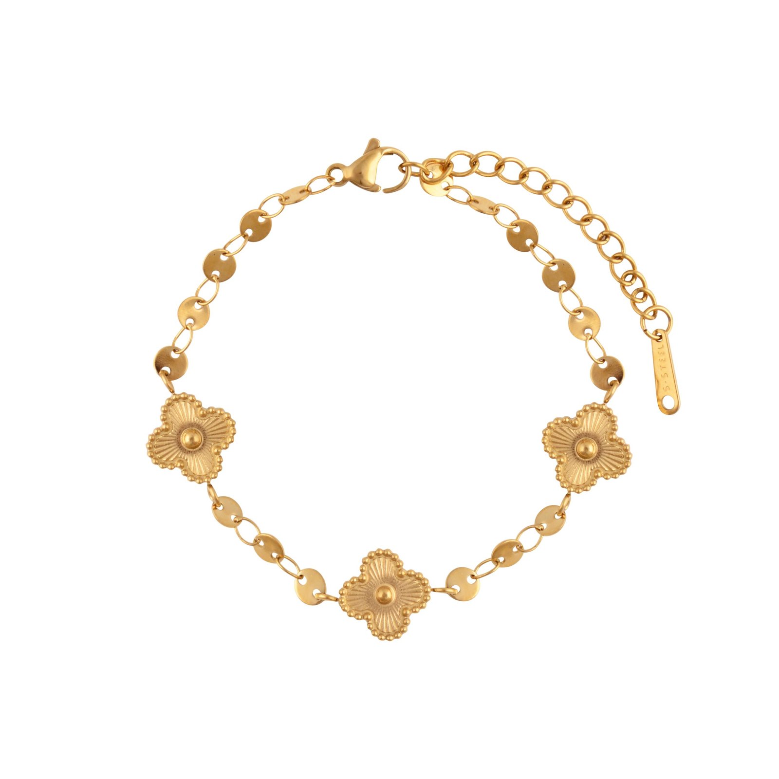 Panlandwoo - Gelang Tangan Titanium Wanita Jojo Adjustable