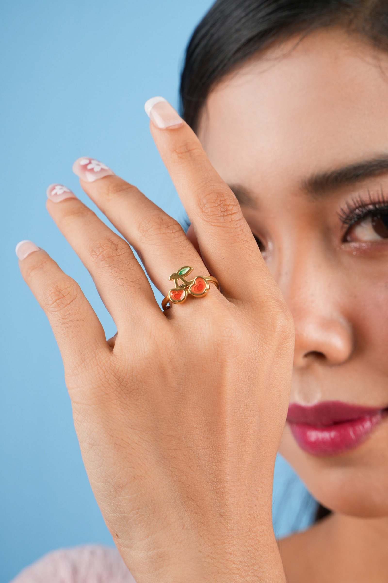 Panlandwoo - Cincin Titanium Wanita Rike Adjustable - Gambar 8