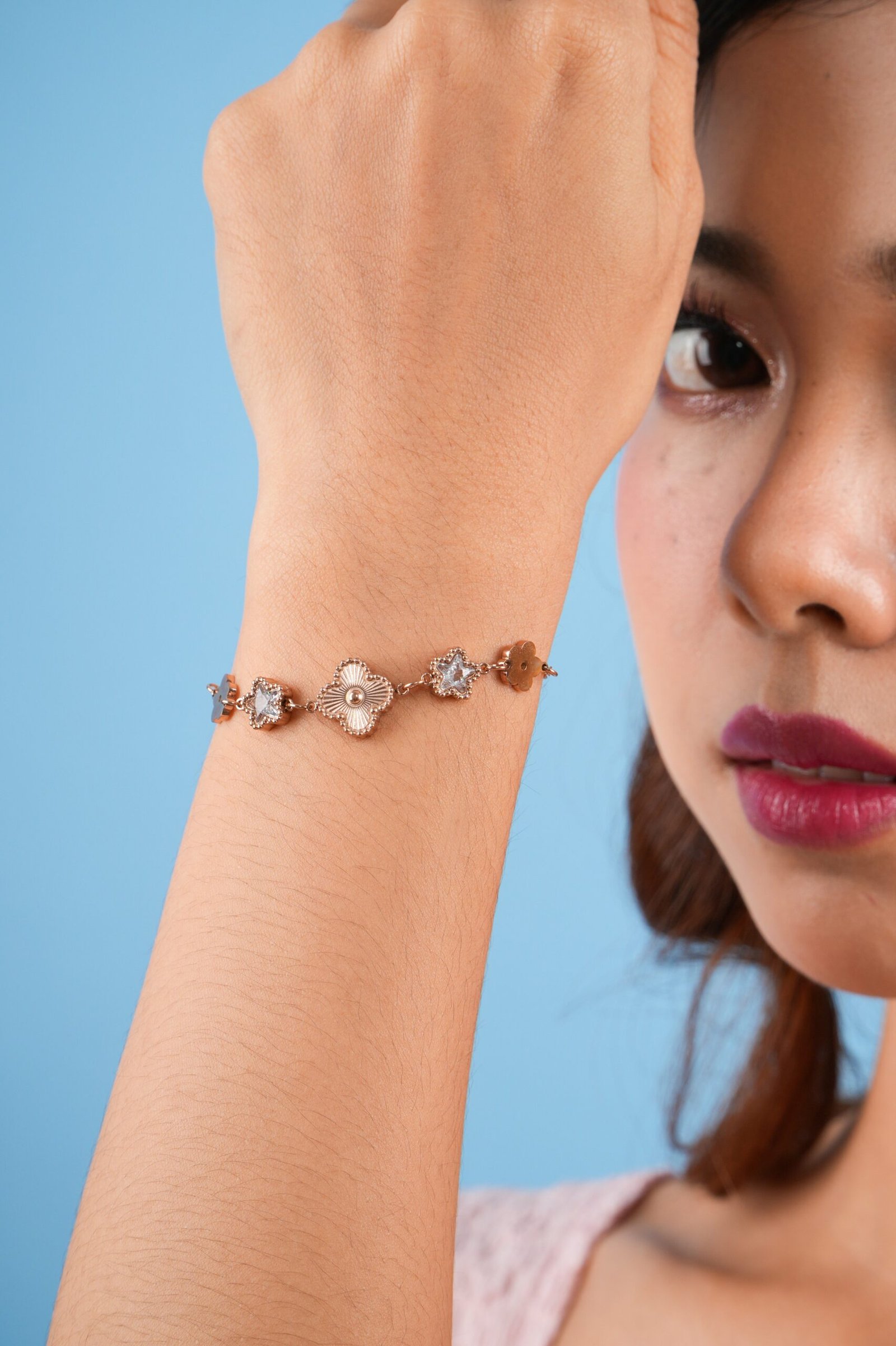 Panlandwoo - Gelang Tangan Titanium Wanita Jetson Adjustable - Gambar 2