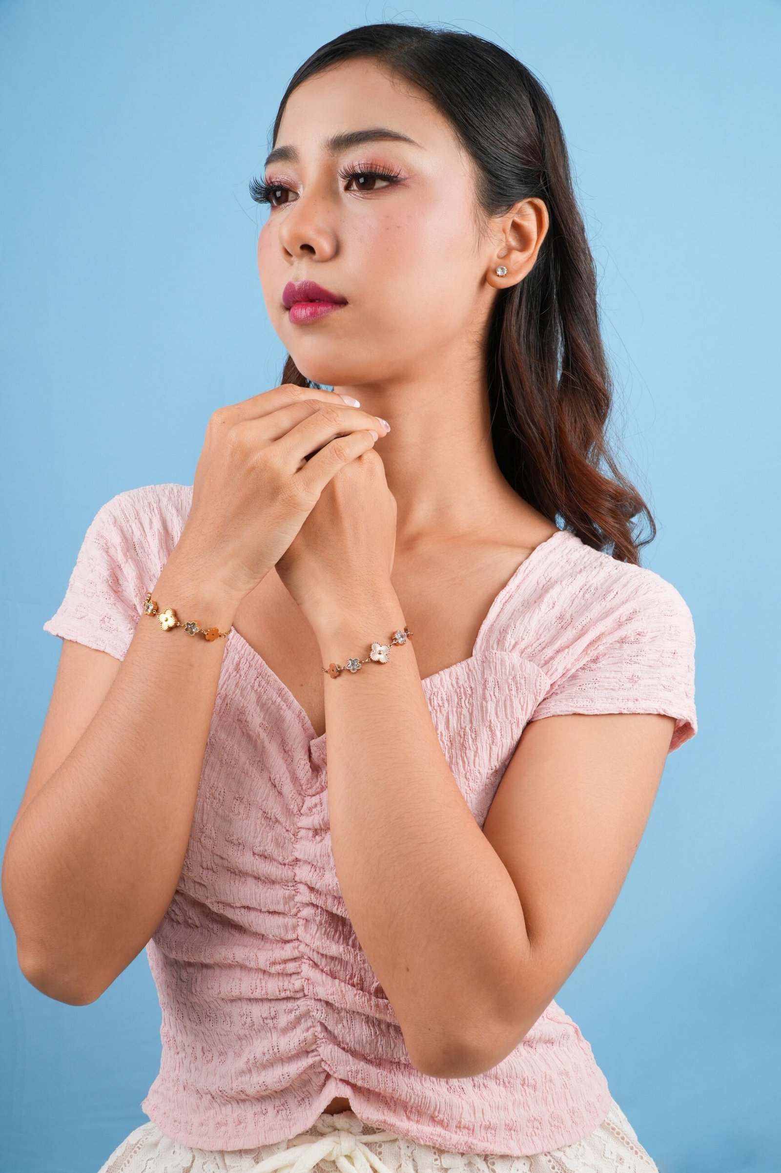 Panlandwoo - Gelang Tangan Titanium Wanita Jetson Adjustable - Gambar 4