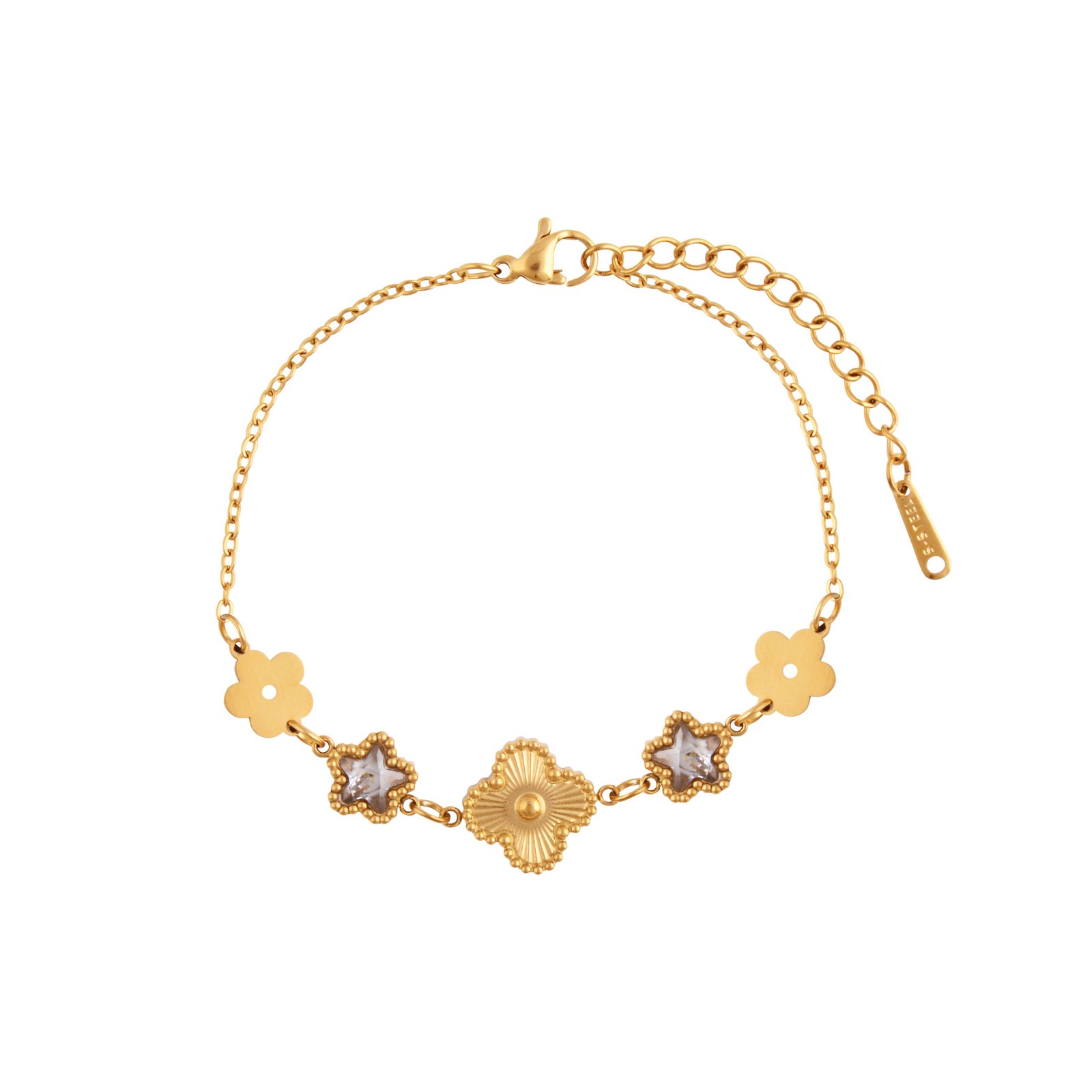 Panlandwoo - Gelang Tangan Titanium Wanita Jetson Adjustable