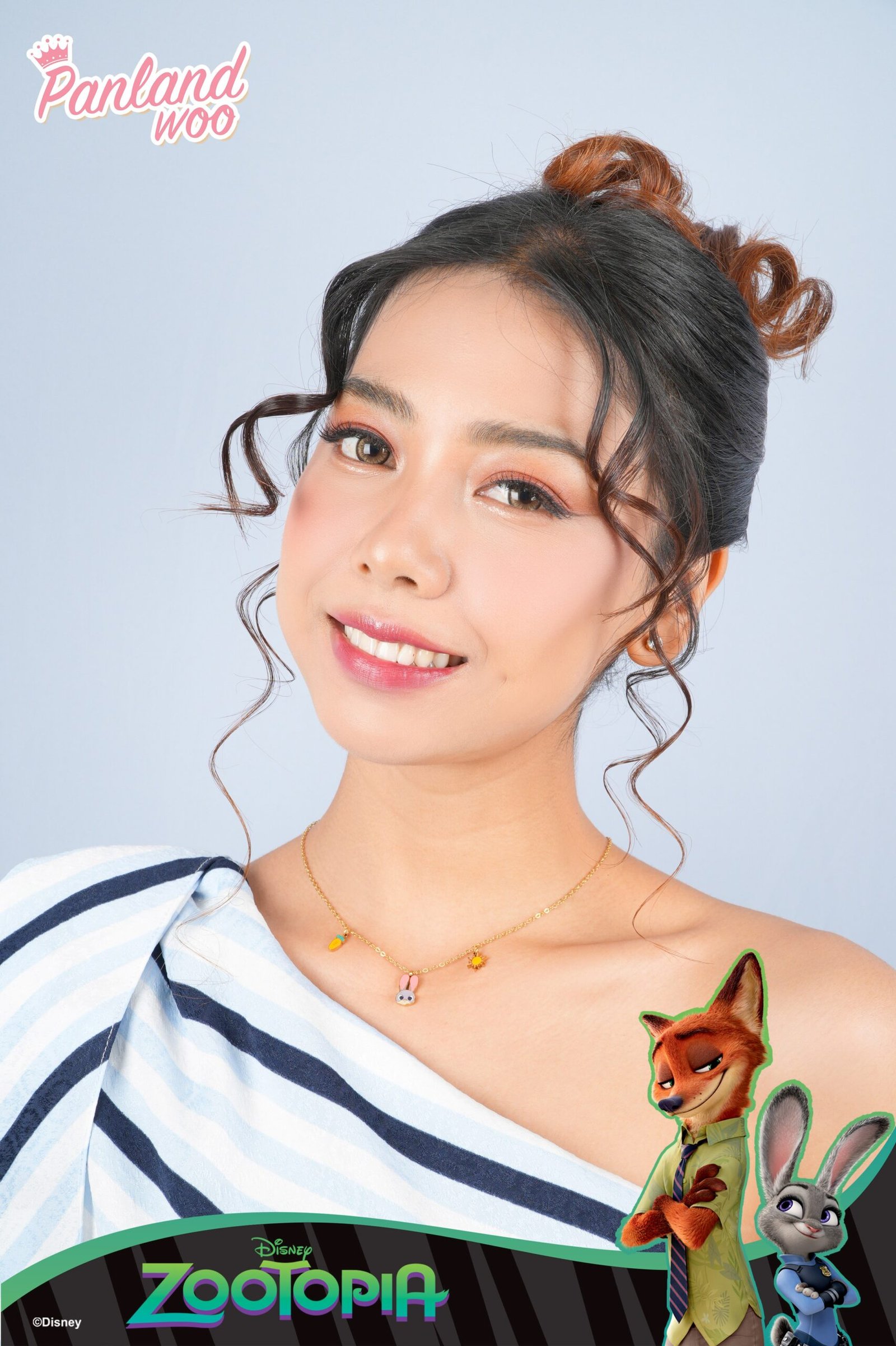 Panlandwoo - Zootopia Collection - Kalung Titanium Wanita Accorsa Adjustable - Gambar 4