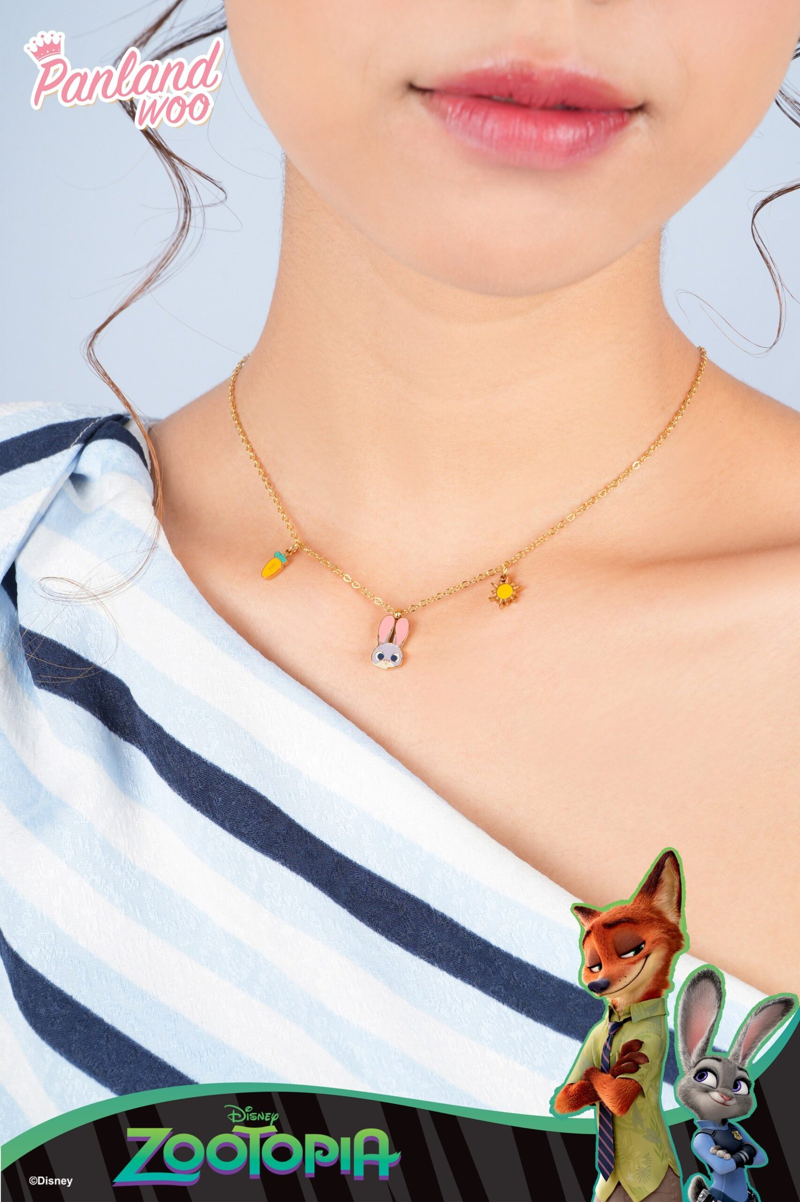 Panlandwoo - Zootopia Collection - Kalung Titanium Wanita Accorsa Adjustable - Gambar 2