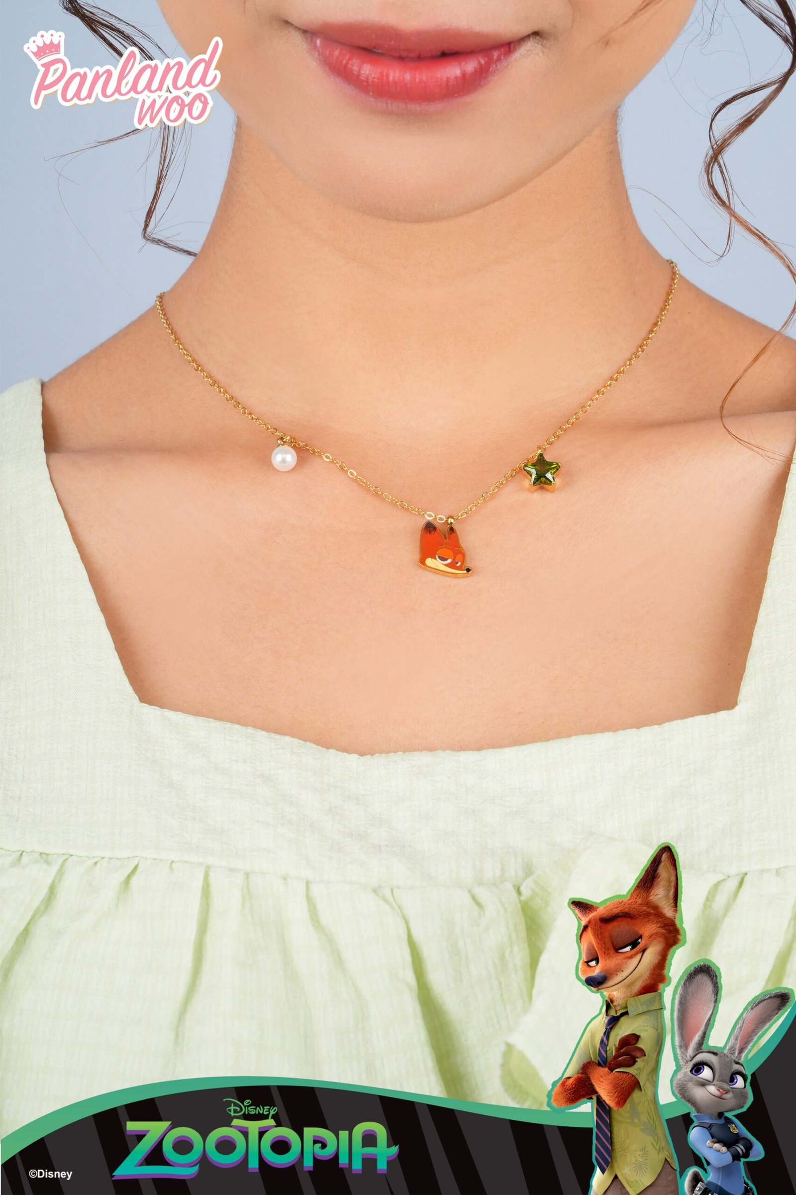 Panlandwoo - Zootopia Collection - Kalung Titanium Wanita Adagio Adjustable - Gambar 2