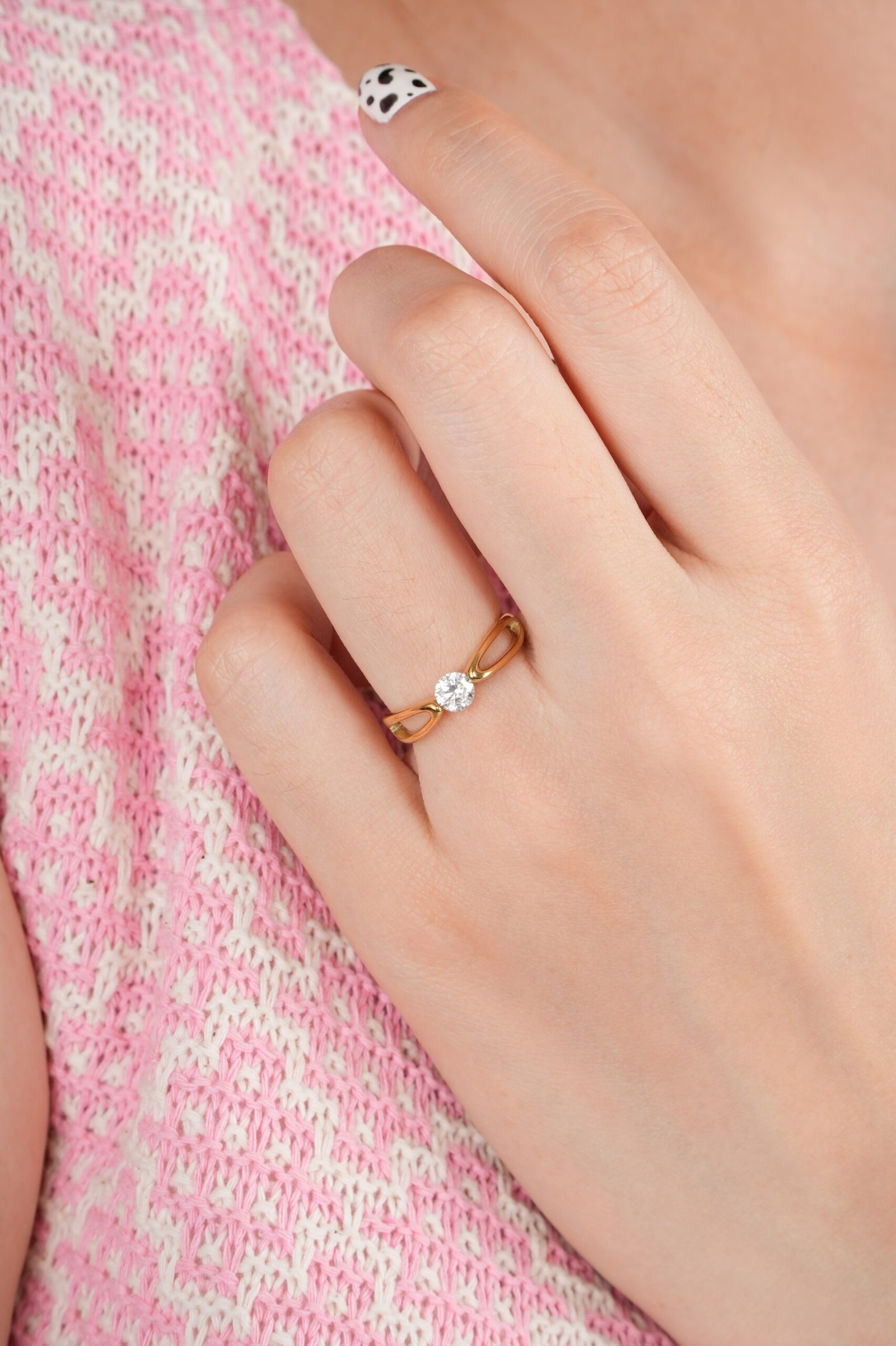 Panlandwoo - Cincin Titanium Wanita Laquita - Gambar 4